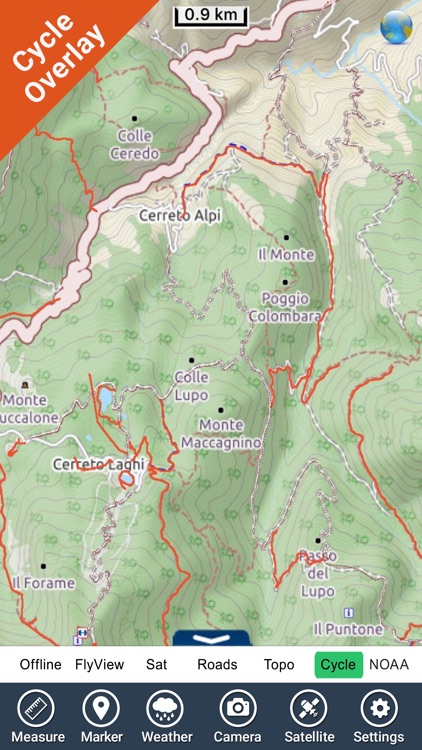 Appennino Tosco-Emiliano NP GPS Map Navigator