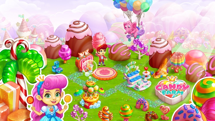 Candy Farm and Magic cake town screenshot-4