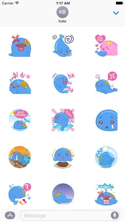 Adorable Little Whale Sticker