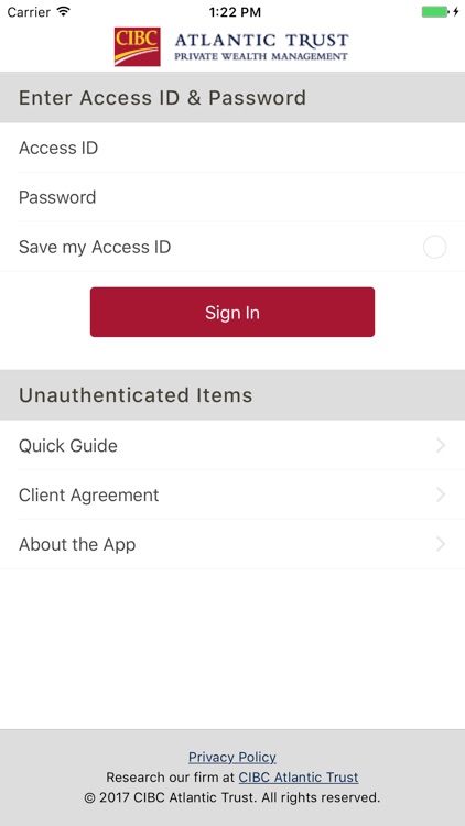 CIBC Atlantic Trust (Ext Cust)