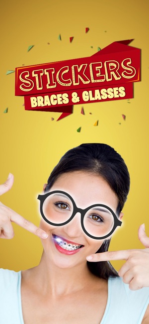 Braces & Nerd Glasses Stickers