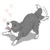 Love Border Collie Dog Sticker