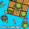 Raftz online io game style Create a large raft for sea battles with many players