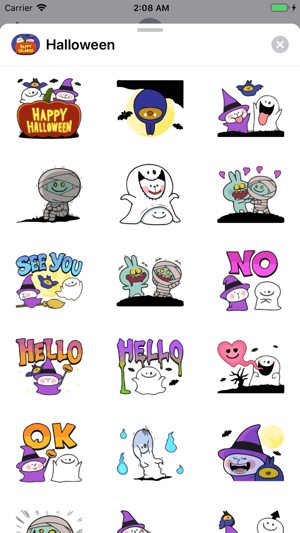 Halloween Boo Emojis Sticker(圖2)-速報App