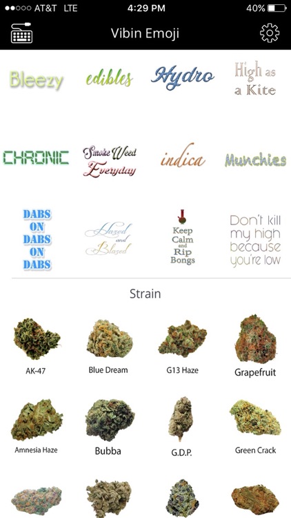 Vibin Weed Emoji Keyboard