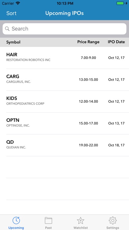 IPO Calendar