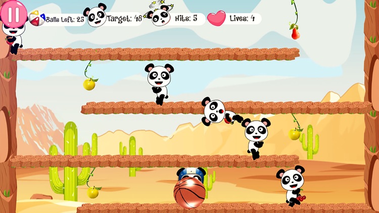 Hit The Panda - Knockdown Game