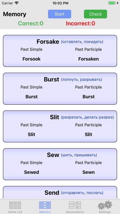 неправильные глаголы ENG Verbs