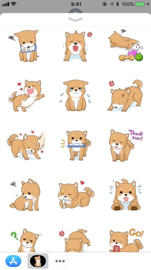 Stamps for iMessage : shiba 豆柴(圖3)-速報App