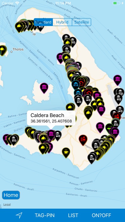 Santorini Travel Map Offline
