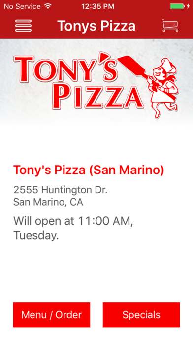 How to cancel & delete Tony's Pizza San of Marino from iphone & ipad 1