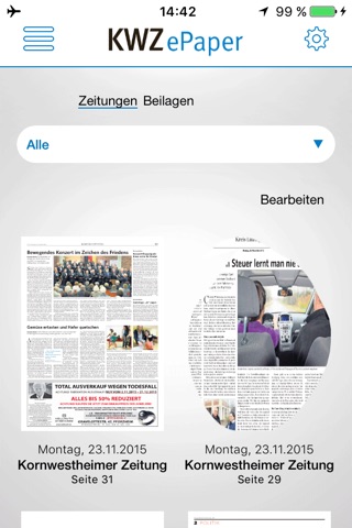 KWZ E-Paper screenshot 2