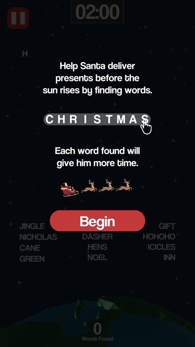 Santa's Word Search screenshot 2
