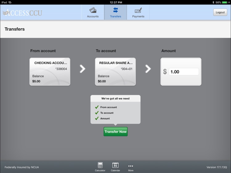 Access Community CU for iPad