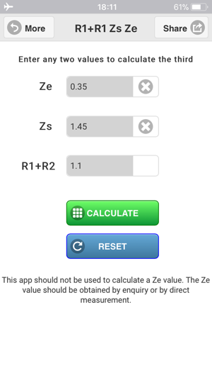 R1+R2 Zs Ze Calculator(圖3)-速報App