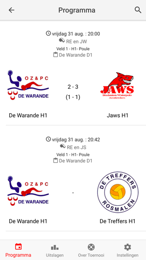 Warande Waterpolo Toernooi(圖2)-速報App