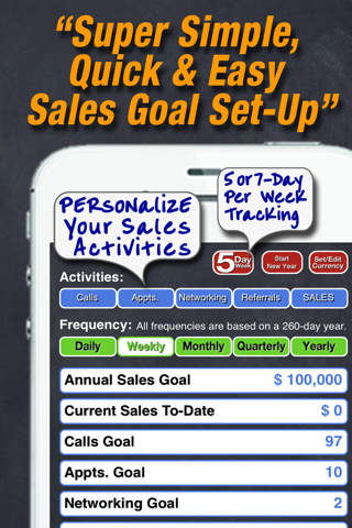 "Easy Sales Goal Tracker" screenshot 3