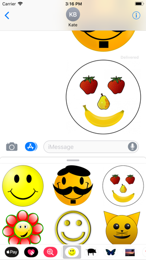 Yellow Smiley Sticker Pack(圖4)-速報App