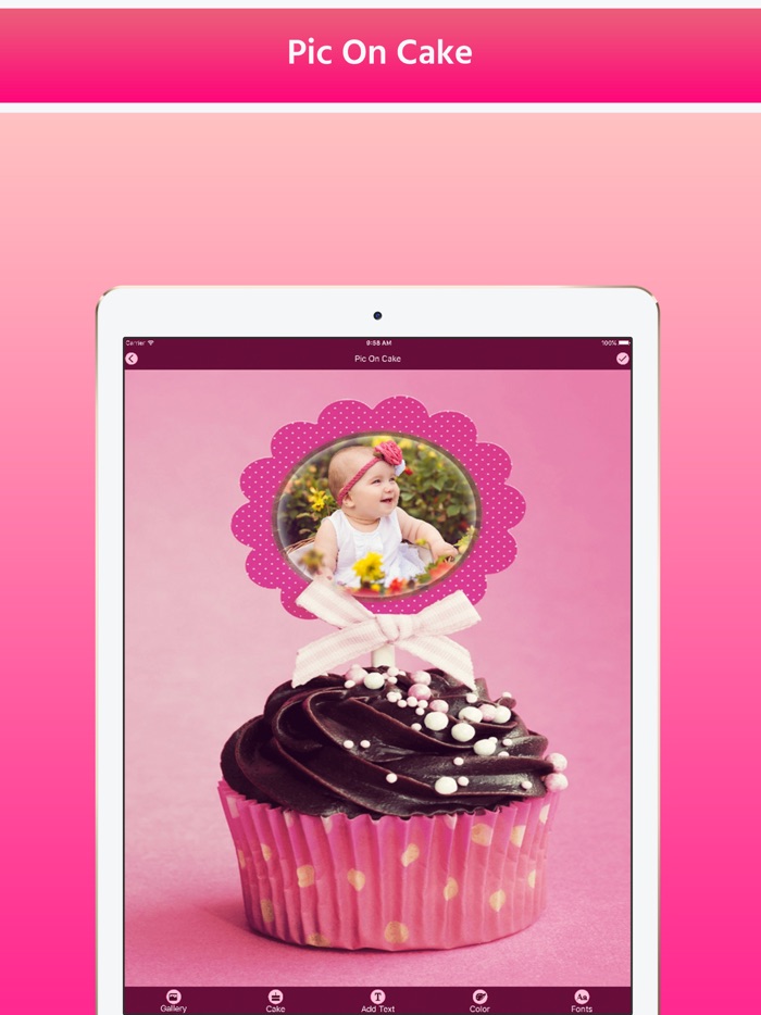 My Name Photo Birthday Cake