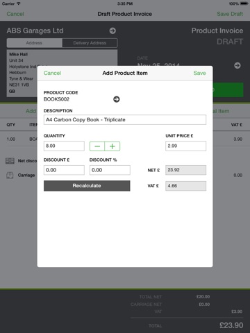 Sage 50 Mobile Sales screenshot 2