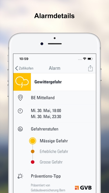 Wetter-Alarm: für die Schweiz screenshot-3