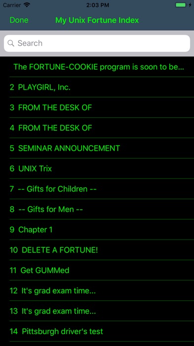 My Unix Fortune screenshot 2