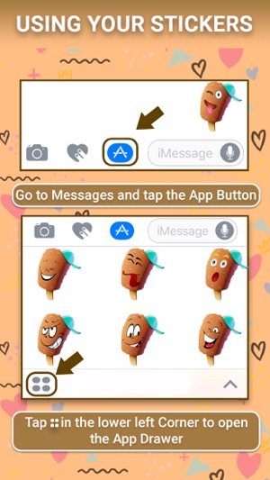 Ice Cream : Animated Stickers