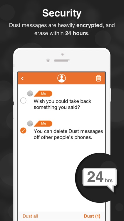 Dust - a safer place to text screenshot-3