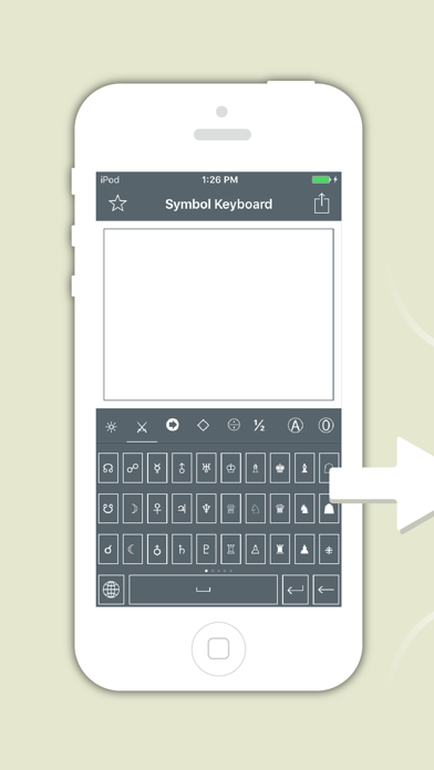 Screenshots of Symbol Keyboard - Unicode Icons Signs,Characters Symbols,Emoji Art for Texting for iPhone