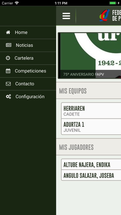 Federación Alavesa de Pelota screenshot 2