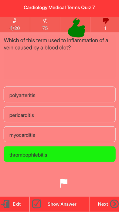 Cardiology Medical Terms Quiz screenshot 3