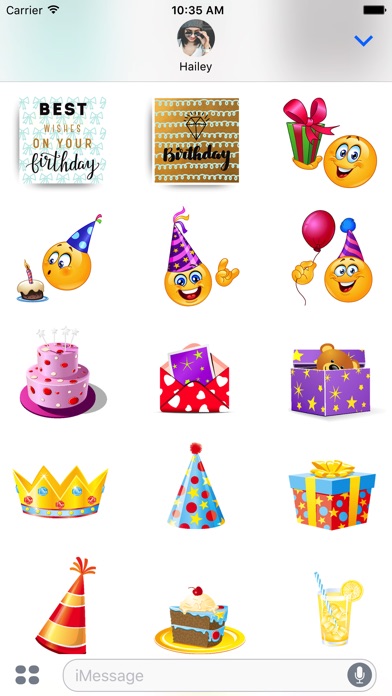 Happy Birthday Stickers & Card screenshot 4