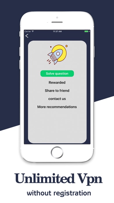 VPN - 火箭VPN，无限流量网络加速器 screenshot1
