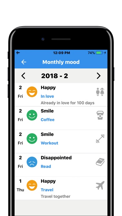 Diary Moods - My Mood Journal screenshot 3