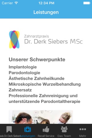Zahnarzt Dr. Derk Siebers screenshot 2