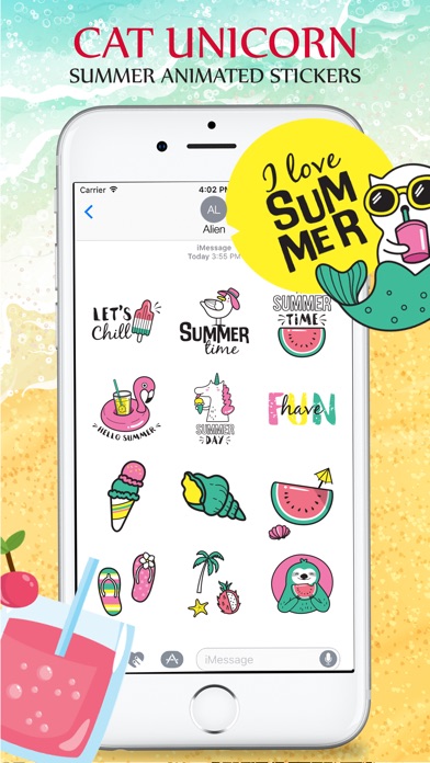 Animated Cat Unicorn Stickers screenshot 3