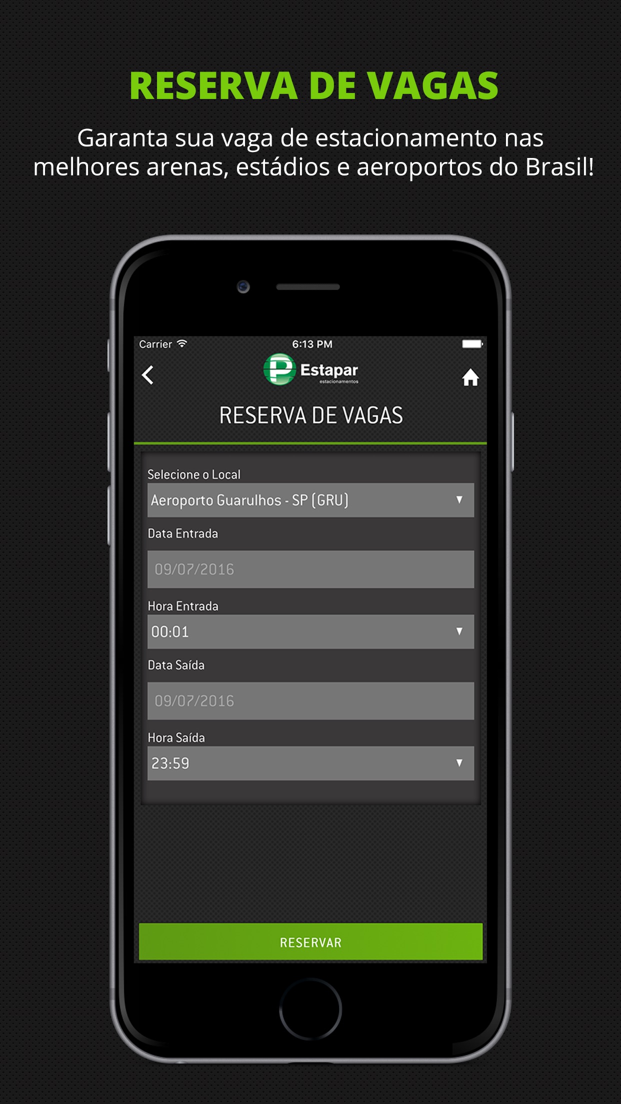 Screenshot do app Estapar - Vaga Inteligente