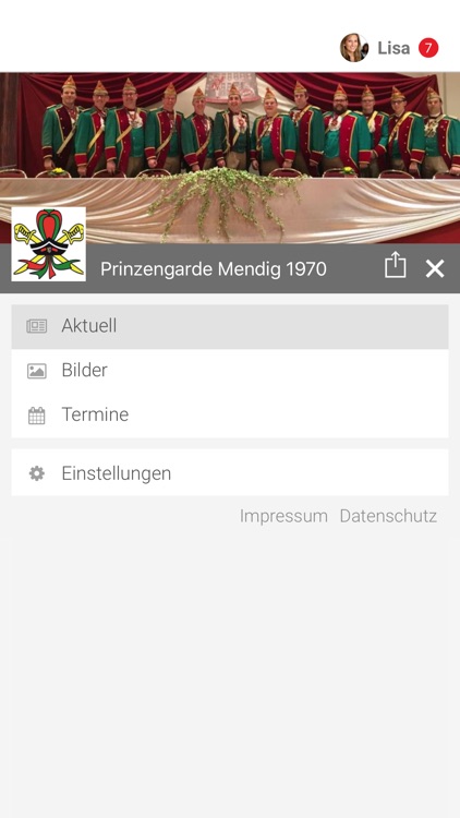 Prinzengarde Mendig 1970