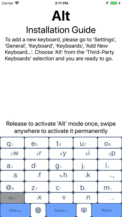 Alt - Keyboard Extension screenshot 3
