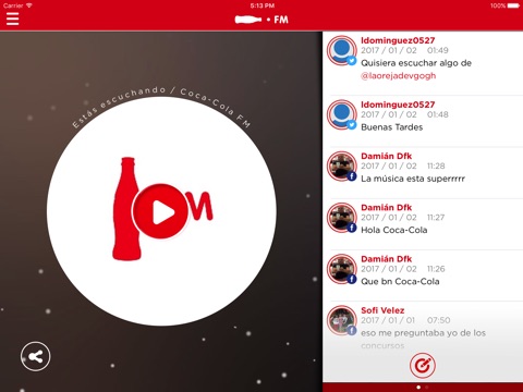 Coca-Cola FM Colombia screenshot 3