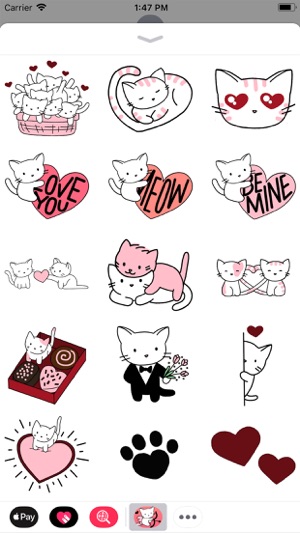 Cute Cat Love Stickers(圖2)-速報App