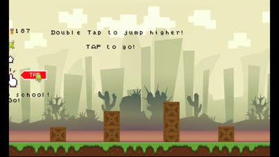 跳跃的小绿人 - 风靡的冒险游戏 screenshot 3
