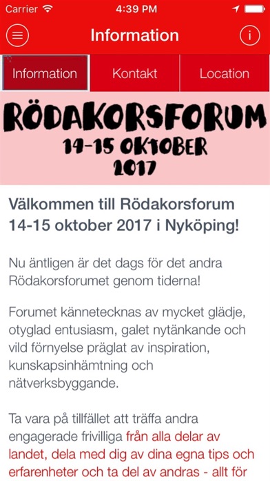 Rödakorset forum screenshot 2