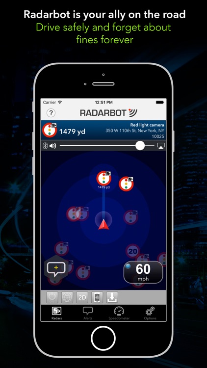 Radarbot Pro: SpeedCam Detector and Traffic Alerts