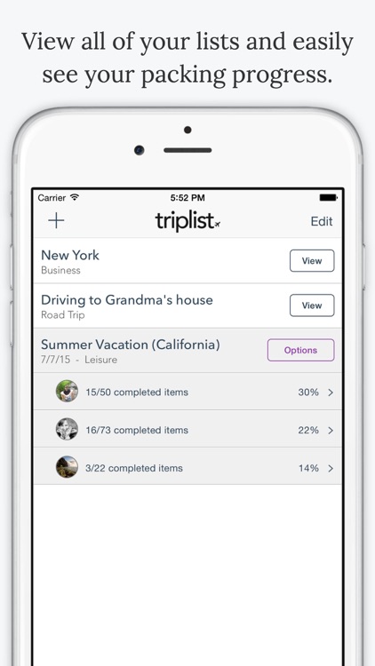 TripList Pro - Packing List Manager