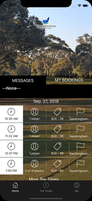 Sandringham Golf Tee Times(圖1)-速報App