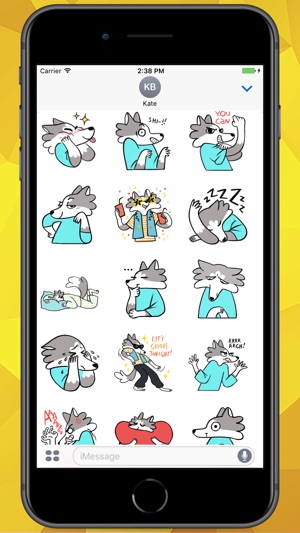 Frank The Wolf Stickers