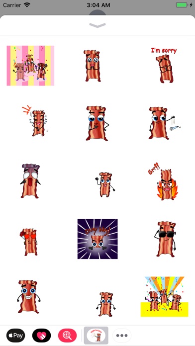 Funny Bacon Animated Stickers screenshot 2