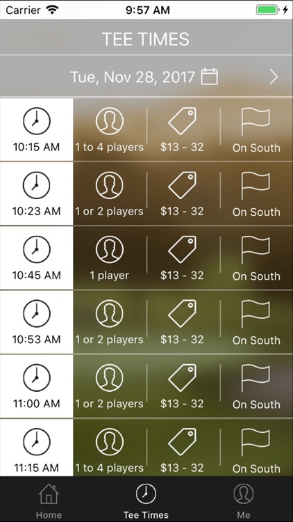 Oaks North Golf Tee Times