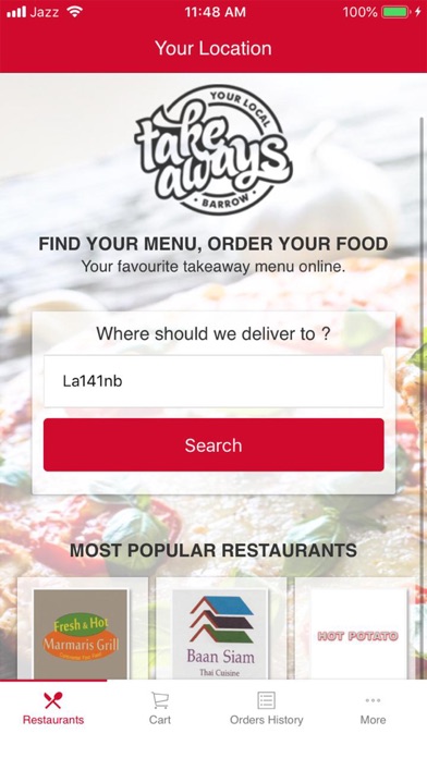 How to cancel & delete Takeaways Barrow Ordering App from iphone & ipad 2